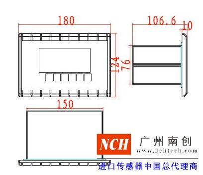 XK3190—CS6稱重儀表產品尺寸